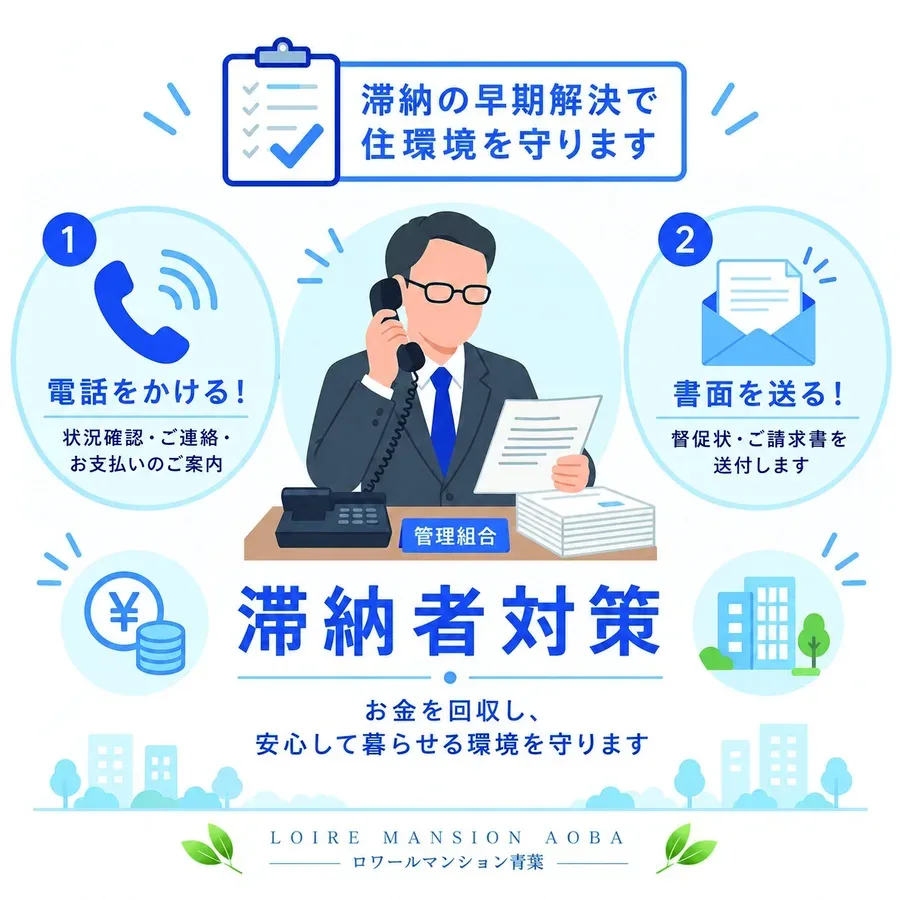滞納の早期解決で住環境を守ります